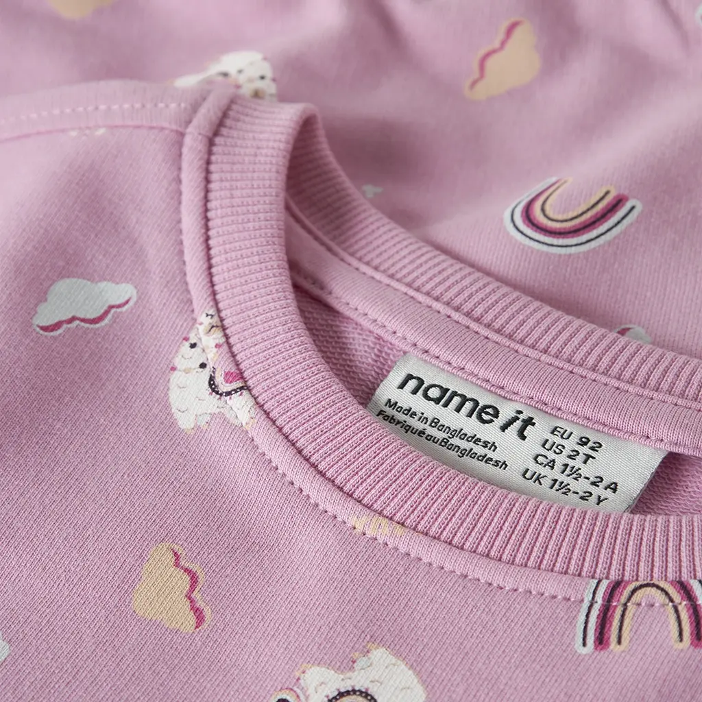 Trui sweat Bissine (negonia pink)