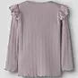 Name It Longsleeve rib ruffle SLIM Blitta (dawn pink melange)