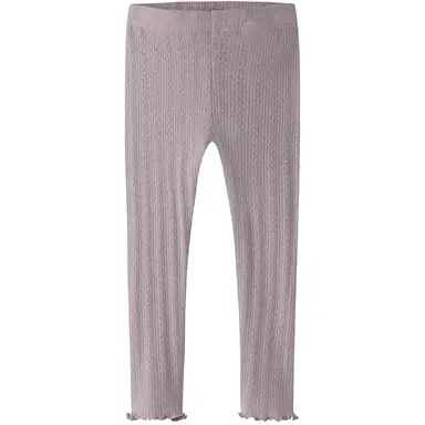 Broekje rib SLIM Blitta (dawn pink melange)