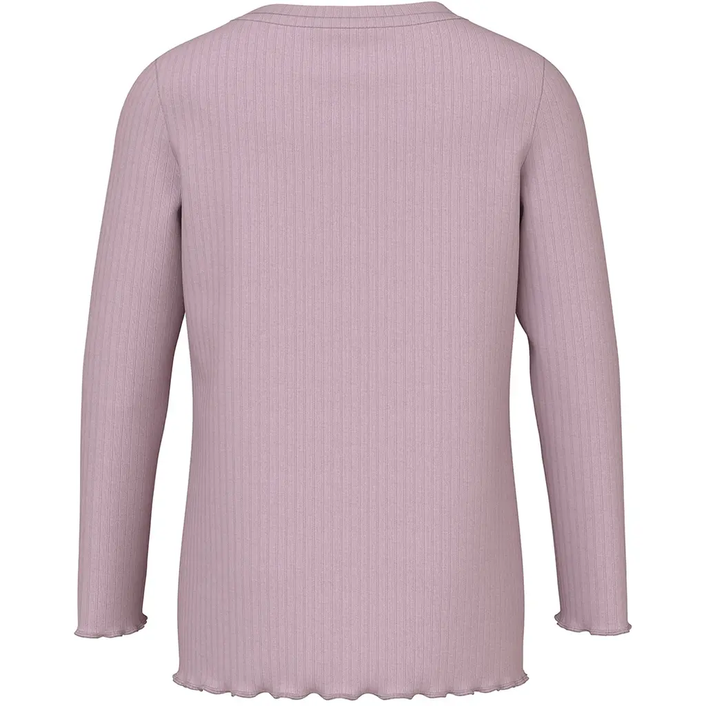 Longsleeve rib SLIM Vemma (dawn pink)