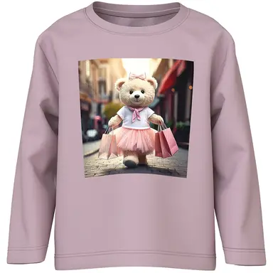 Longsleeve Votea (dawn pink shopping bear)