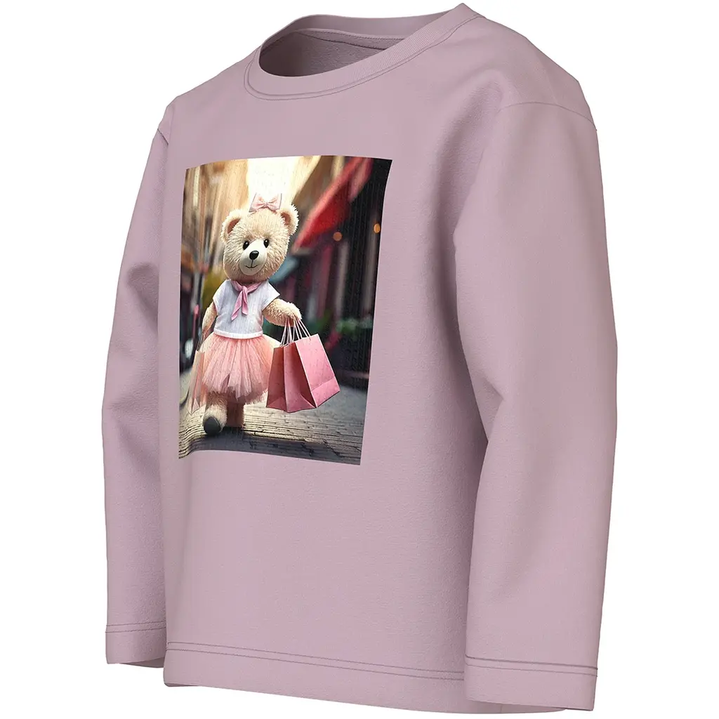 Longsleeve Votea (dawn pink shopping bear)