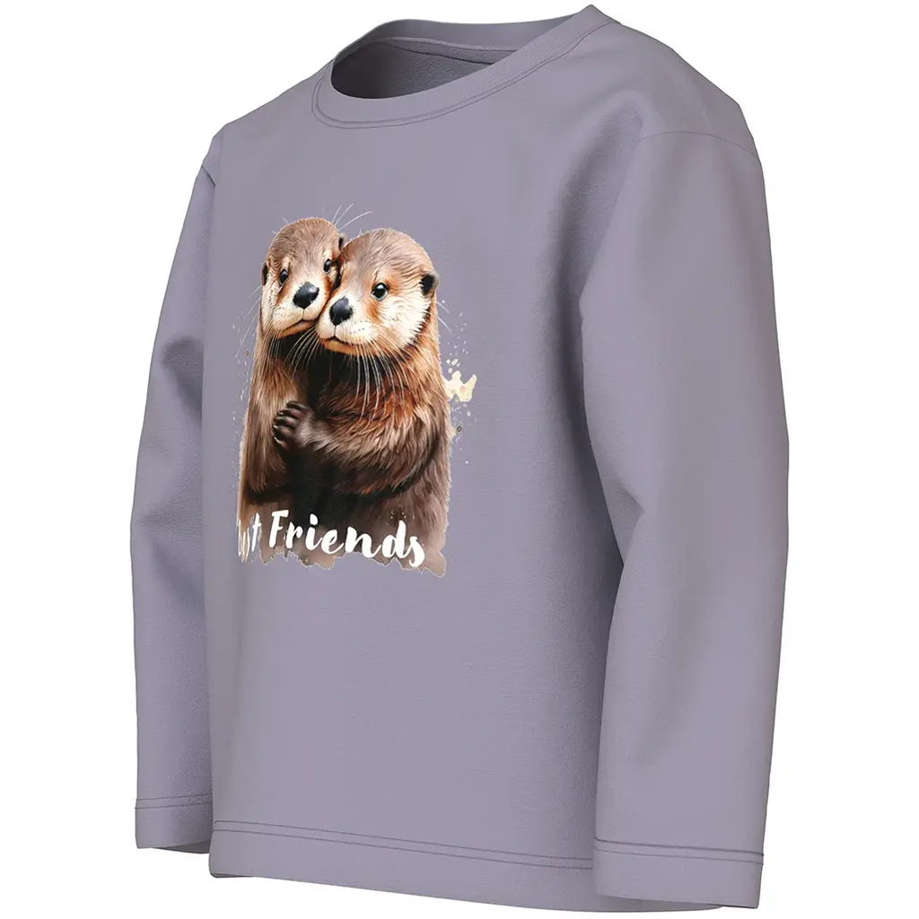 Longsleeve Votea (lavender gray otter friends)