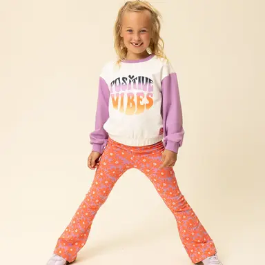 Broek flared (floral spring)