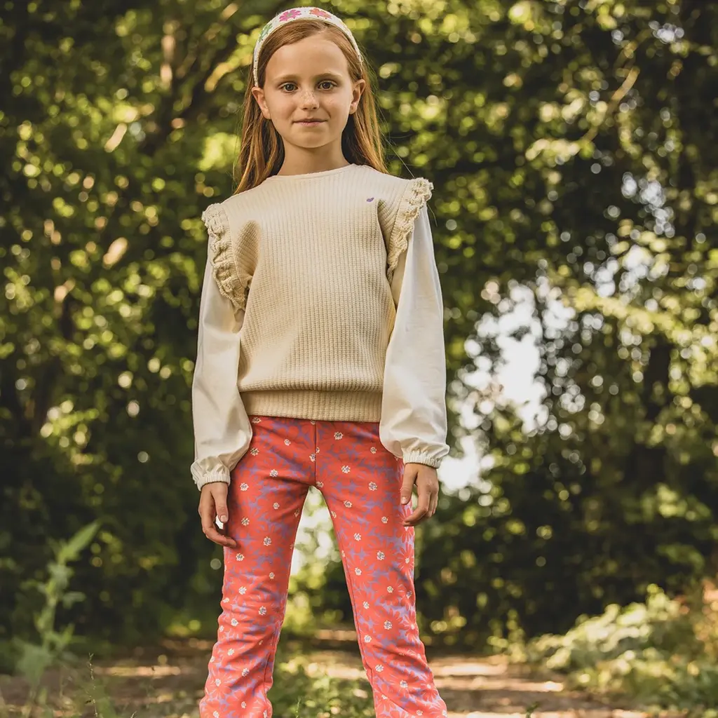 Broek flared (floral spring)