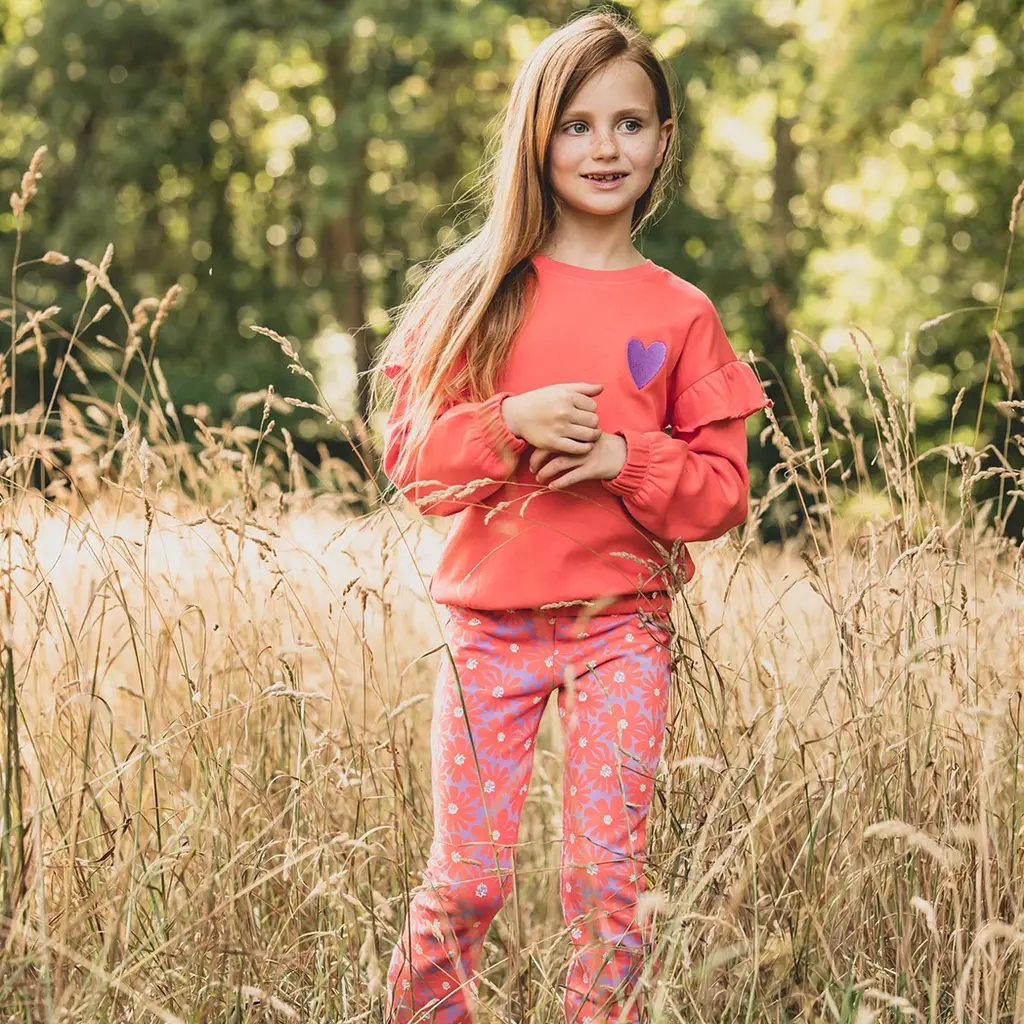 Broek flared (floral spring)