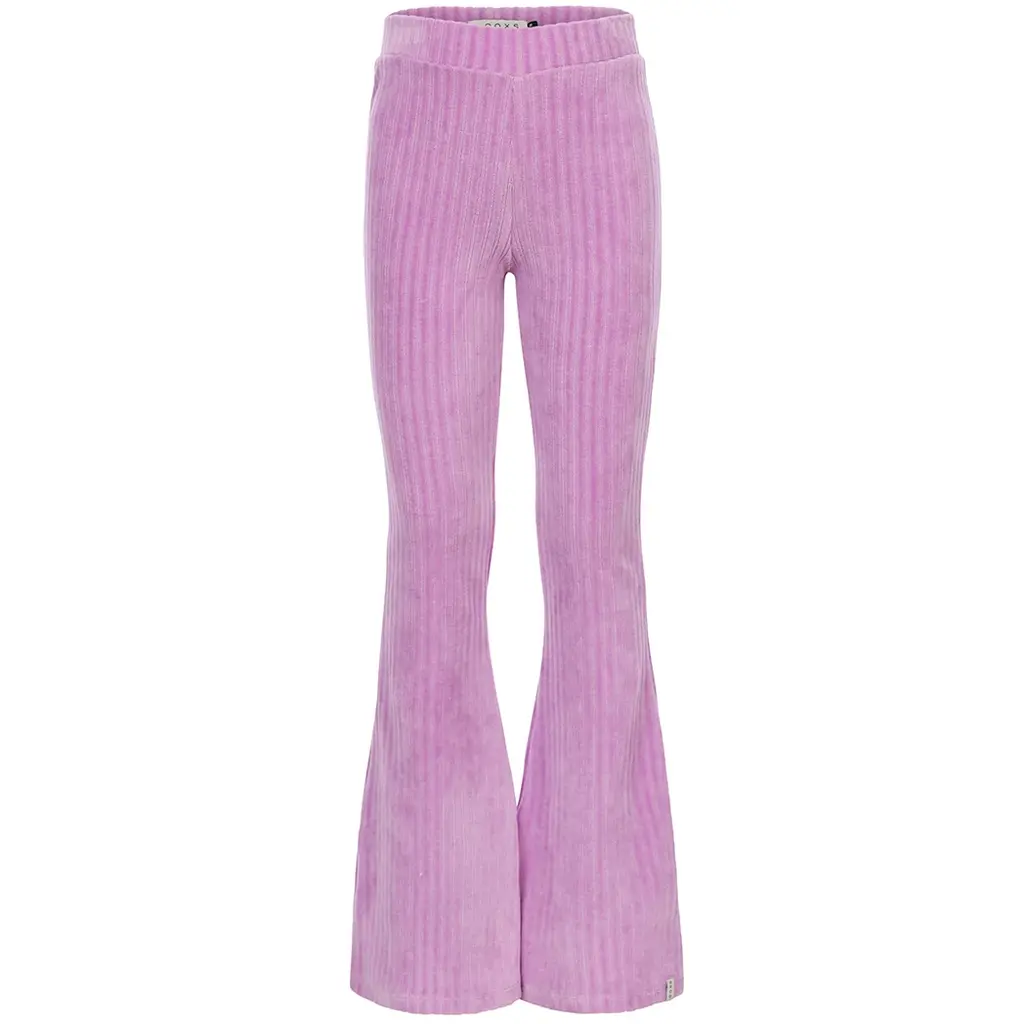 Broek flared rib (lilac)