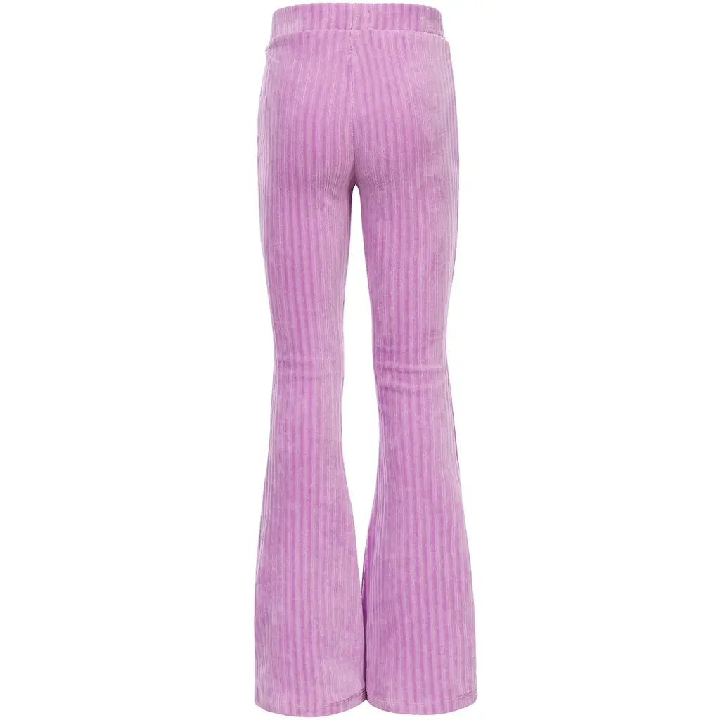 Broek flared rib (lilac)