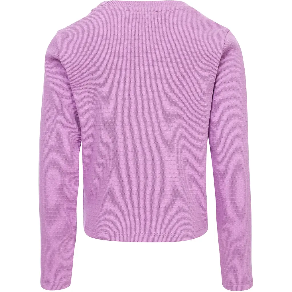 Longsleeve ajour rib (lilac)
