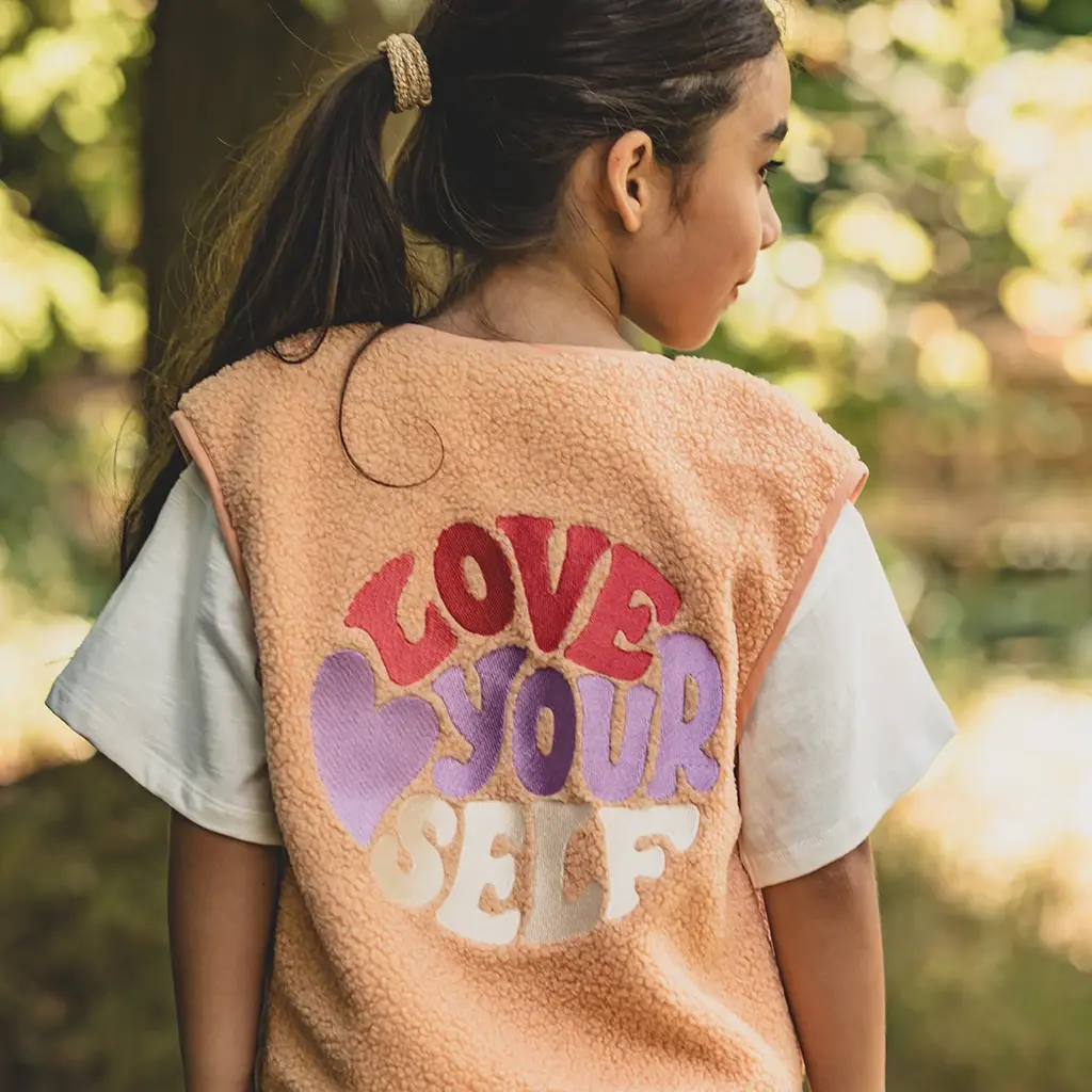 Gilet teddy (soft apricot)