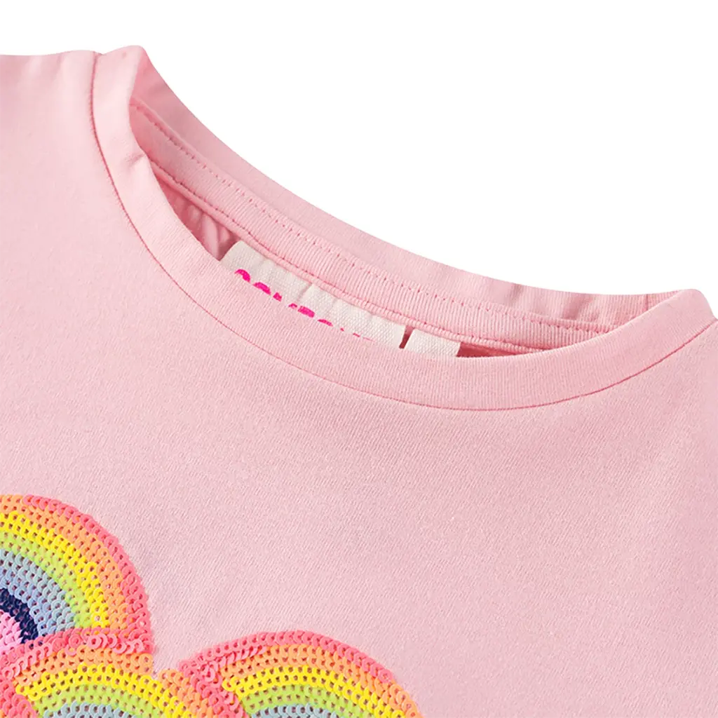 T-shirt Faro pailletten (light pink)