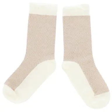 Sokjes Rhondy glitter (gold/pearl)