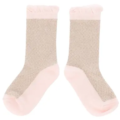 Sokjes Rhondy glitter (gold/pink)