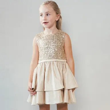 Jurk Shiny (golden glow)