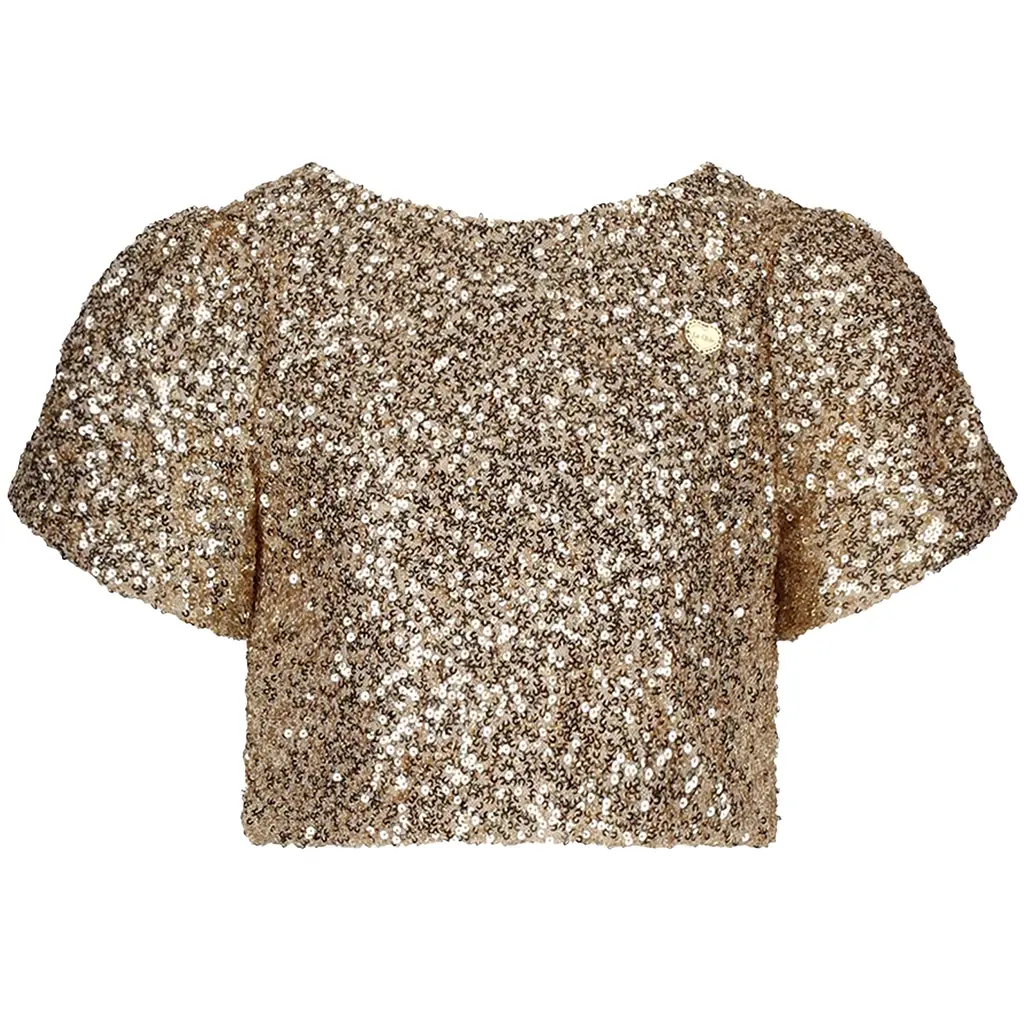 T-shirt Elstree crop (golden glow)