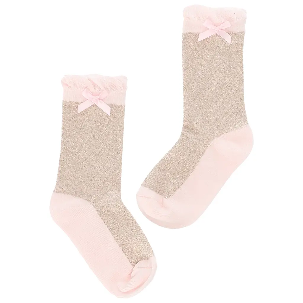 Sokken Rhonda glitter (gold/pink)