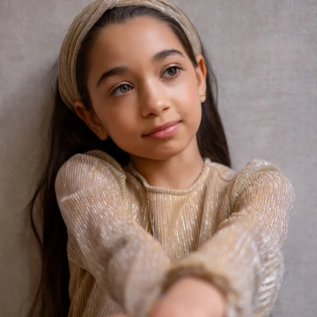 Haarbandje Naya glitter (soft gold)