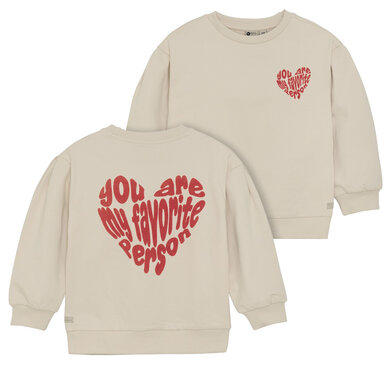 Trui backprint (sandshell)