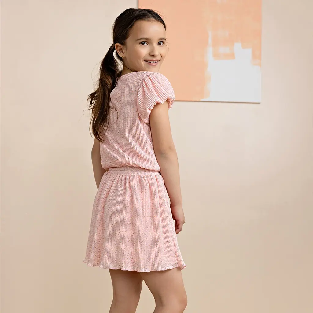 Jurk Miron plisse (vintage pink)