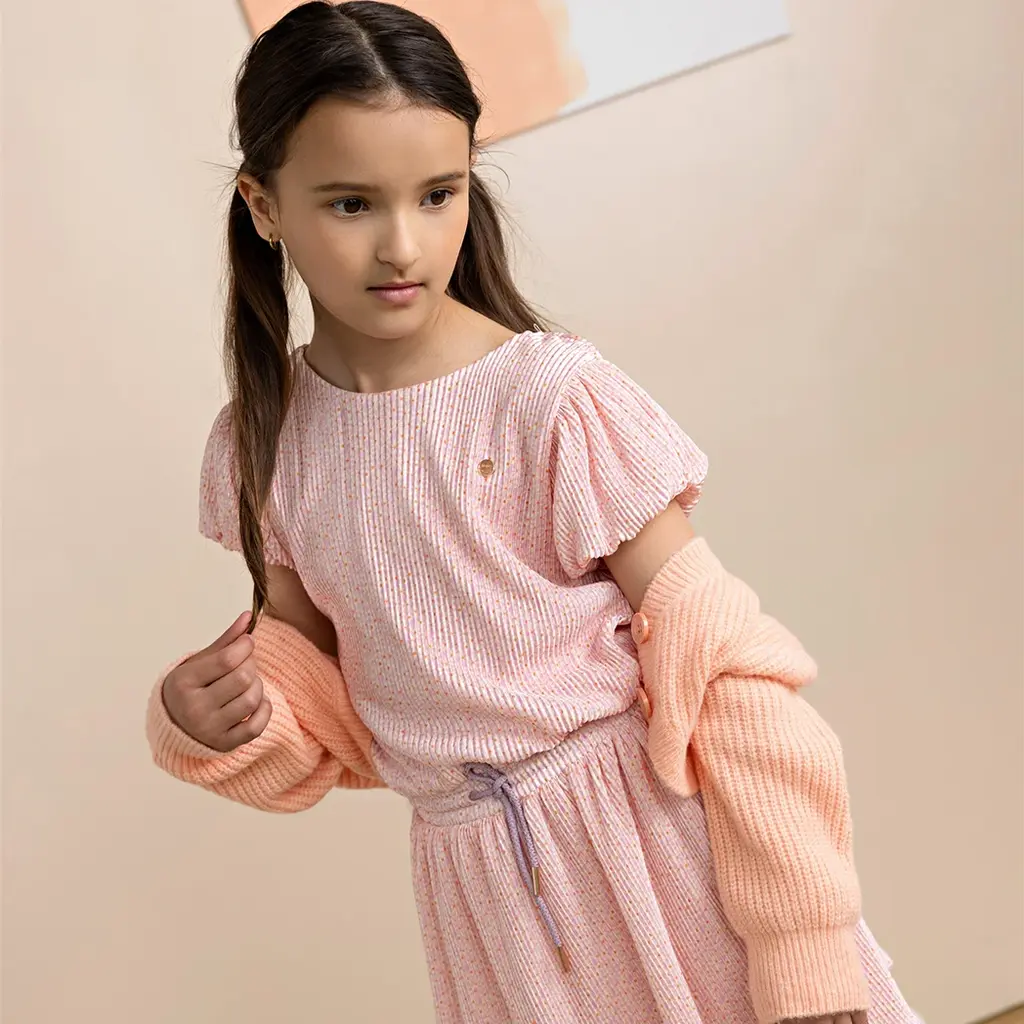 Vestje Ashlee cropped (light peach)