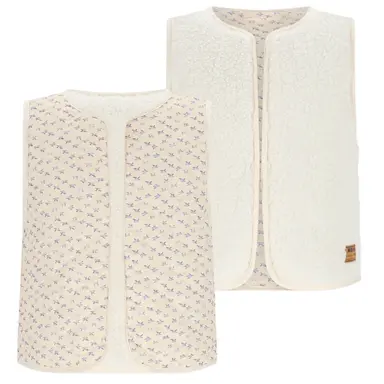 Gilet Katya REVERSIBLE (pearled ivory)
