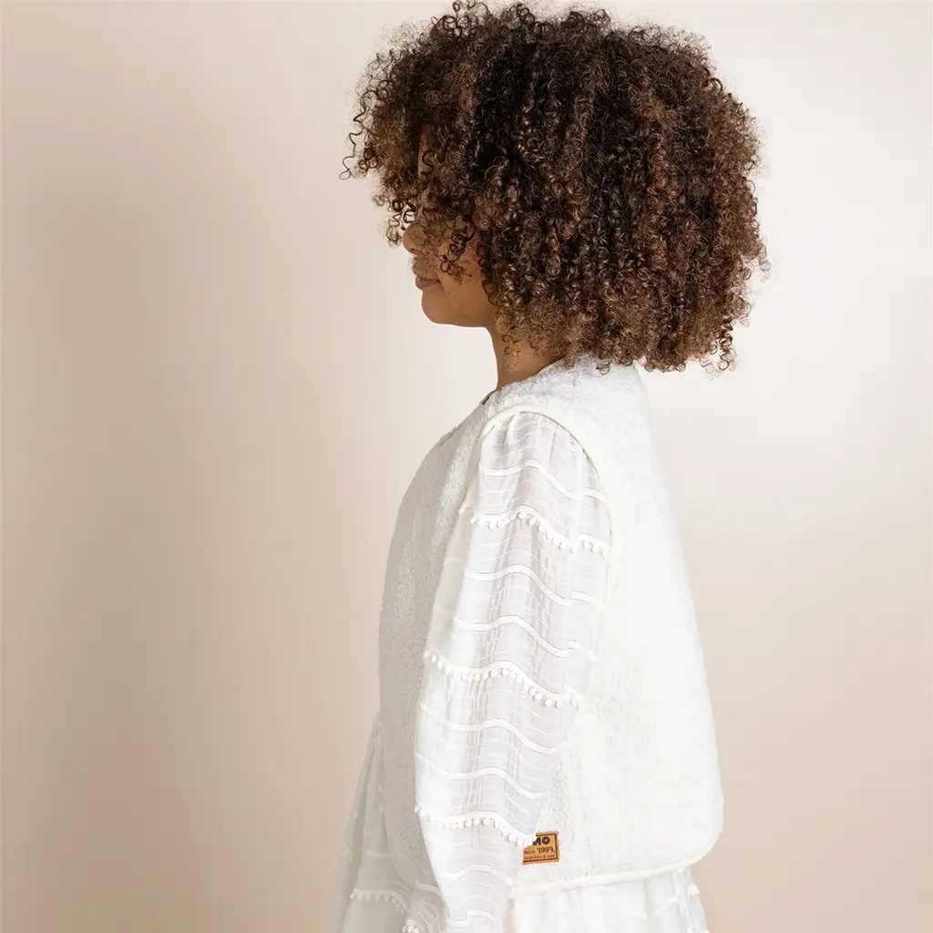 Gilet Katya REVERSIBLE (pearled ivory)