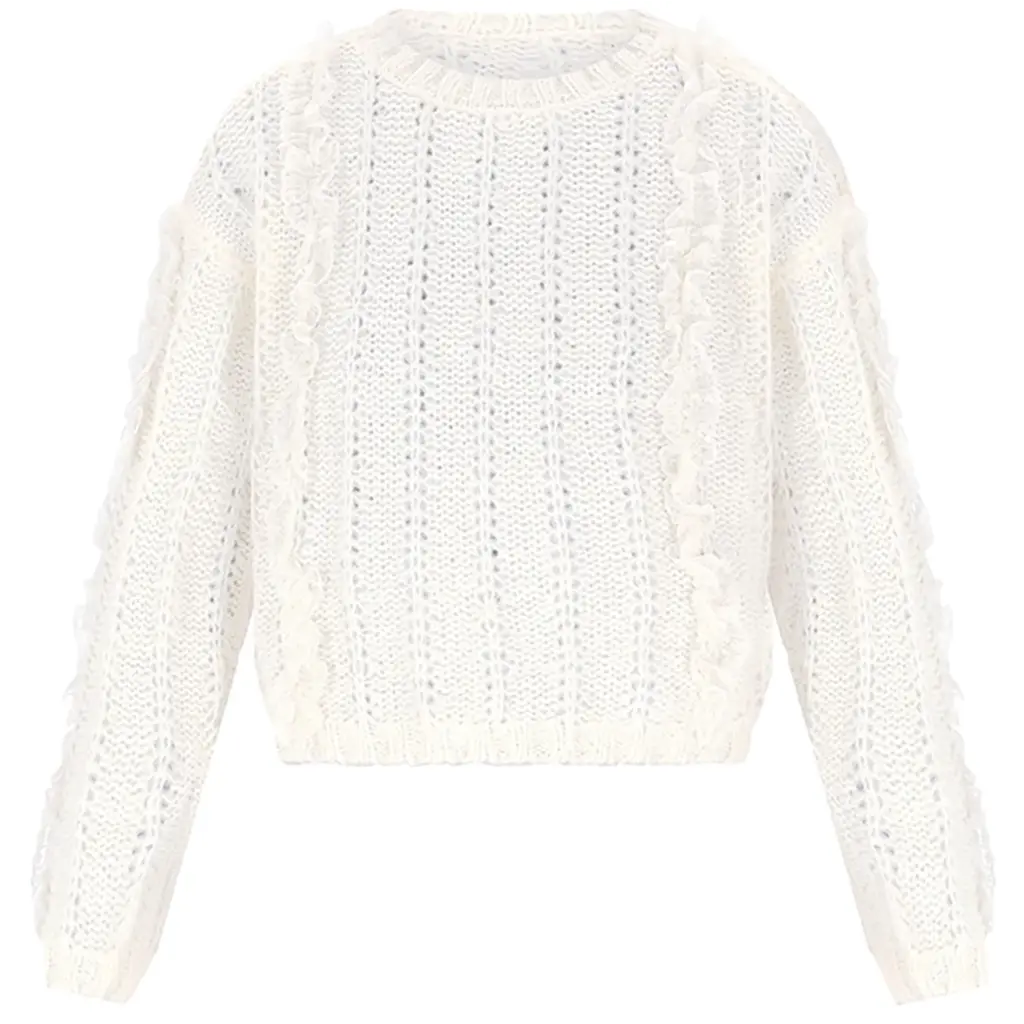 Gebreide trui Katy (pearled ivory)