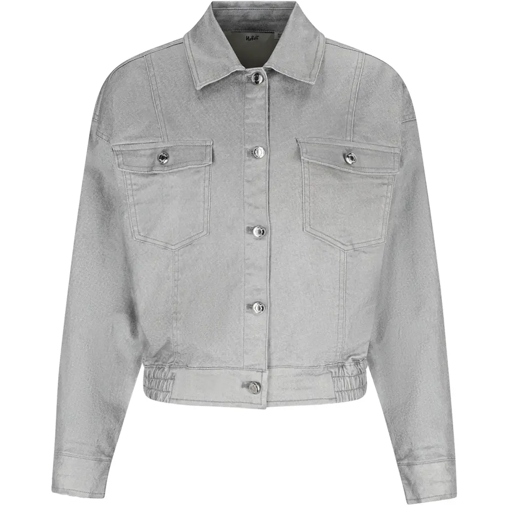 Spijkerjasje Boaz oversized (warm grey)