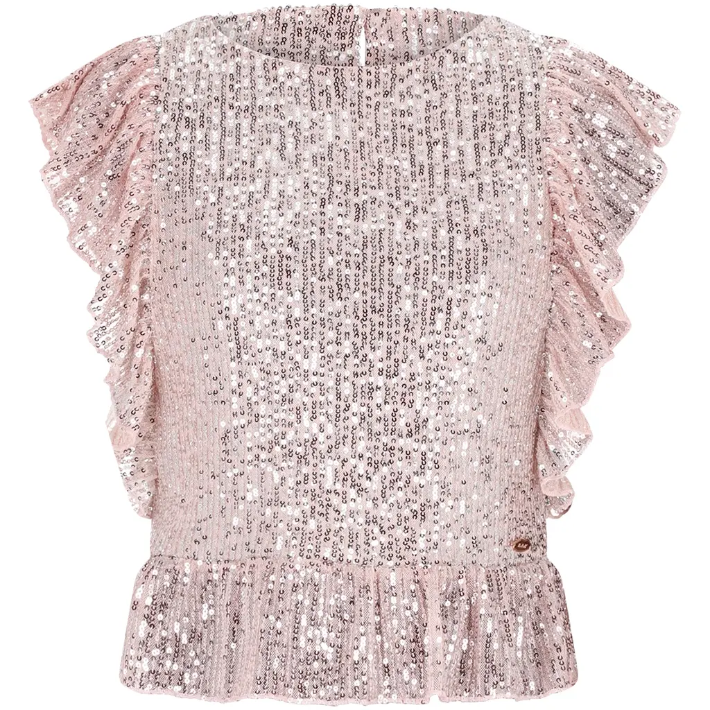 Top Teddy pailletten (vintage rose)