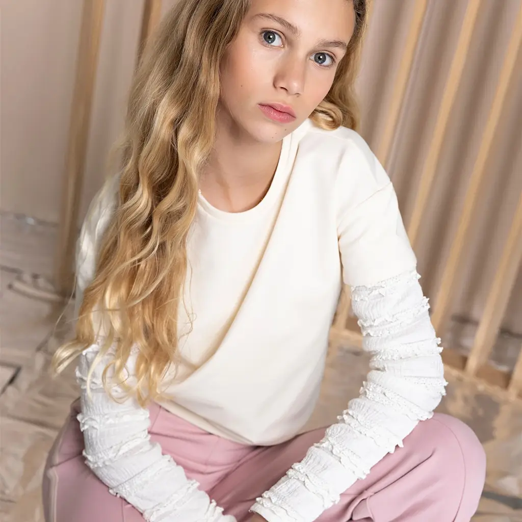 Broek Salet palazzo (vintage rose)