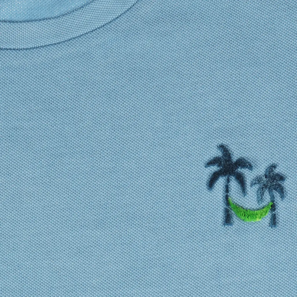 T-shirt Airlie Beach backprint (copen blue)