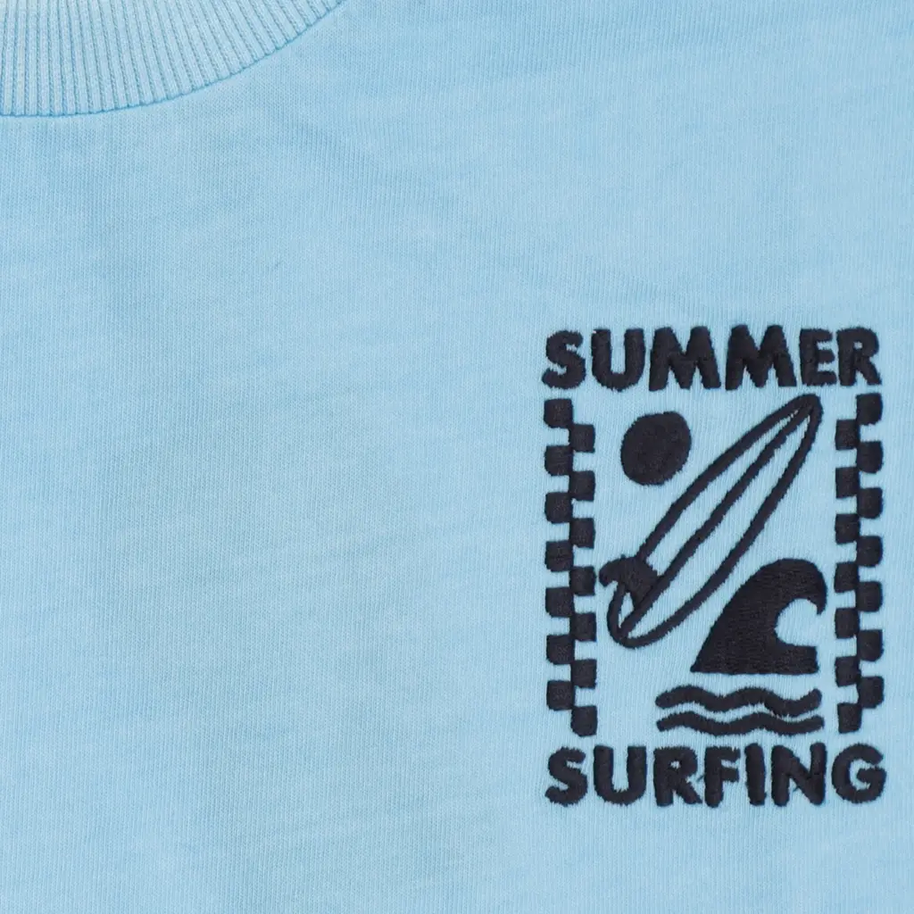 T-shirt Samoa backprint (bonnie blue)