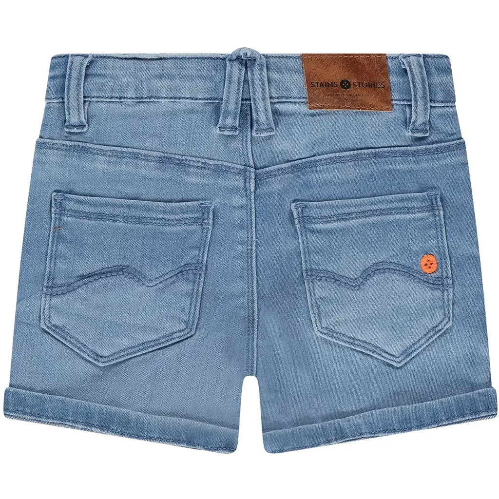 Korte spijkerbroek (medium blue)