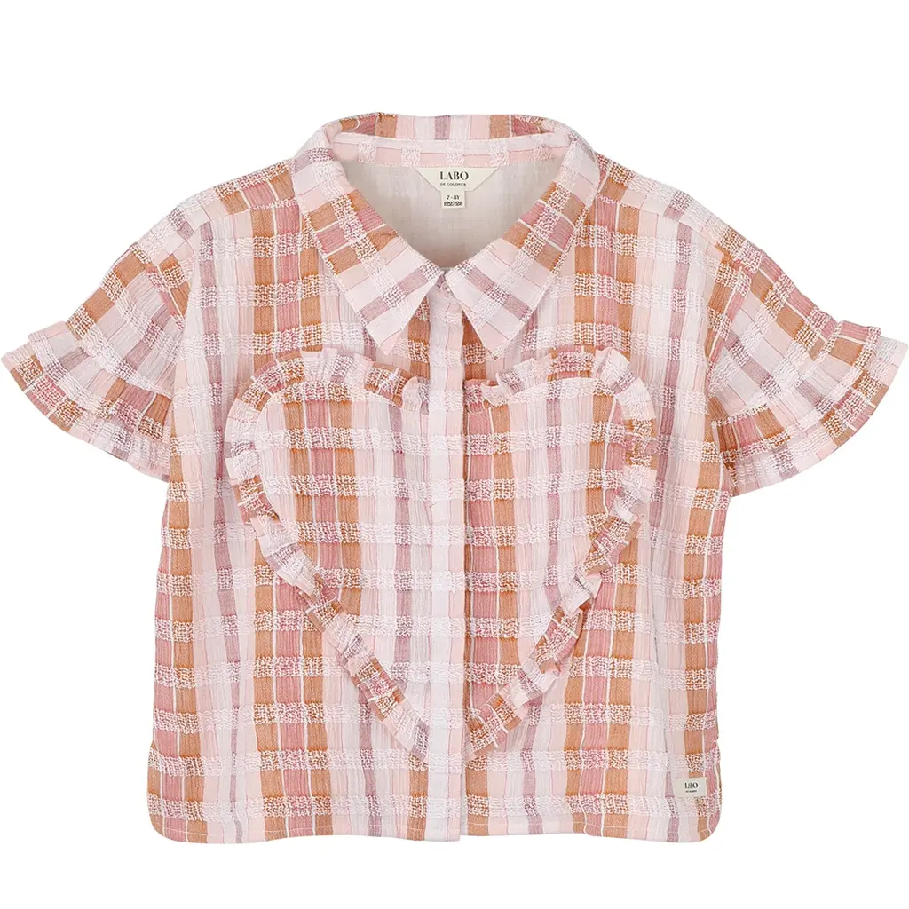 Blouse t-shirt Lora (pink papaya)