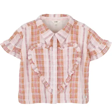 Blouse t-shirt Lora (pink papaya)