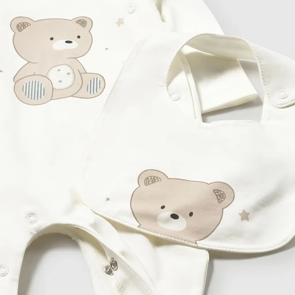 Boxpakje met slabbetje (natural)