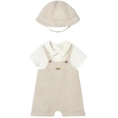 Driedelig setje met romper (wheat)