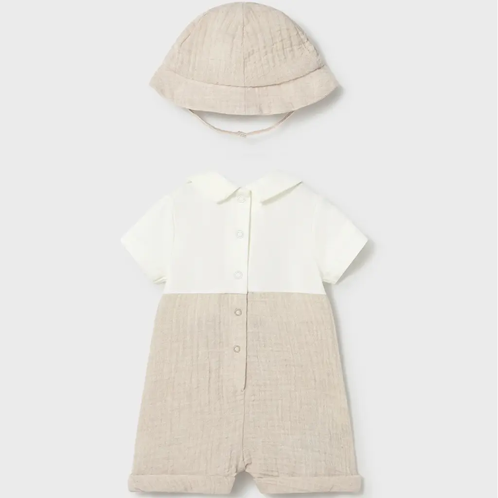 Driedelig setje met romper (wheat)