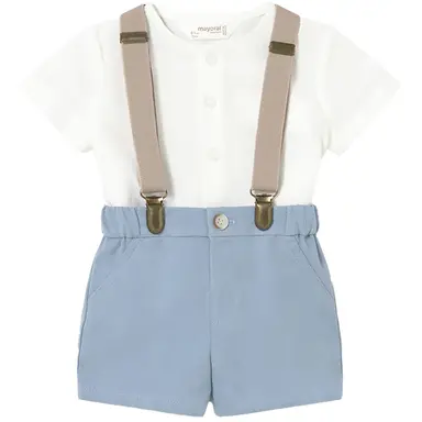 Setje met kort broekje (blue)