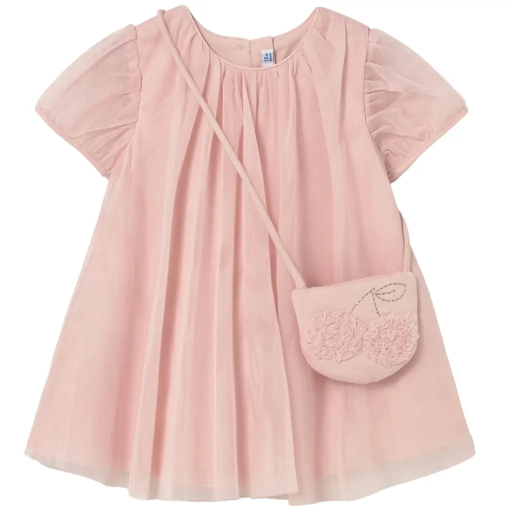 Jurkje tulle met tasje (peony)