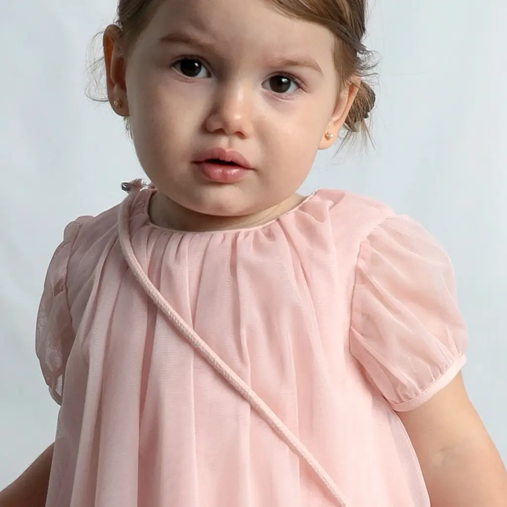 Jurkje tulle met tasje (peony)