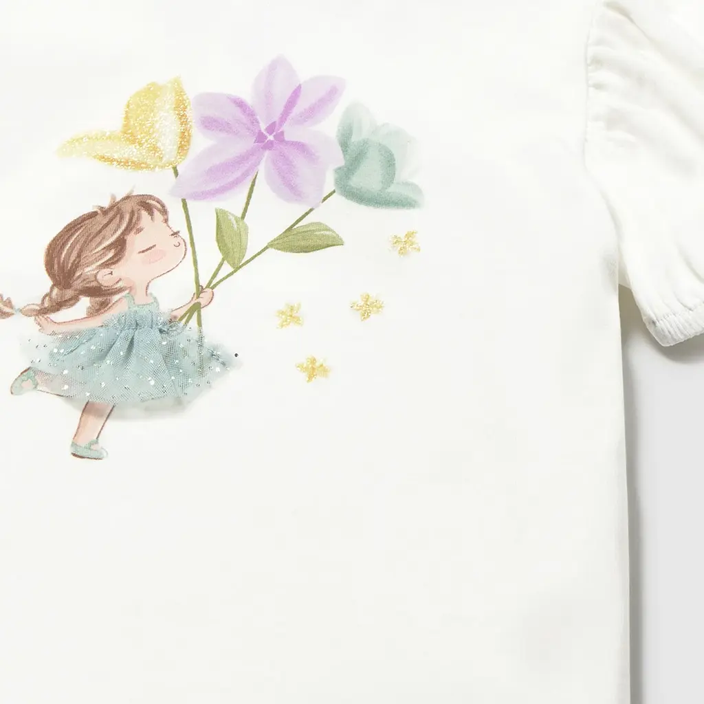 T-shirtje (natur-lake)