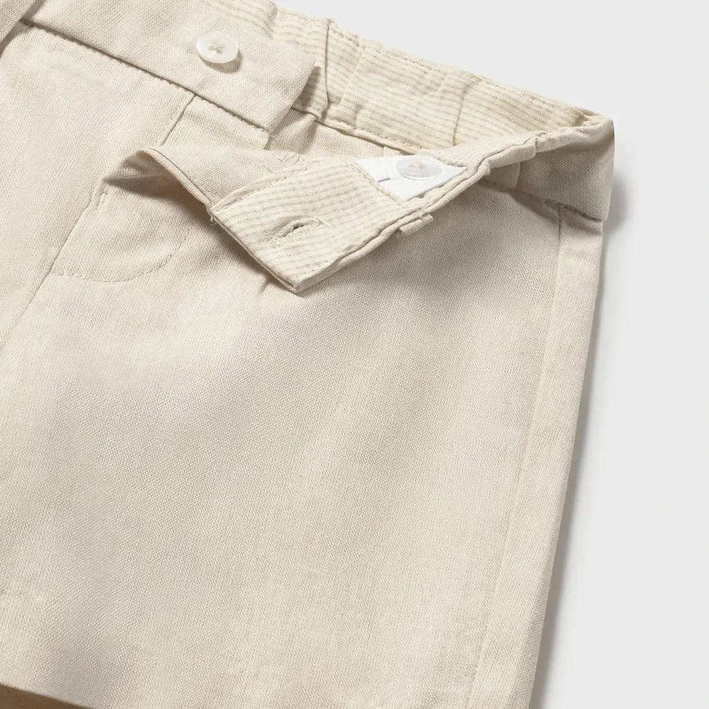 Kort broekje linnen (oat mixed)
