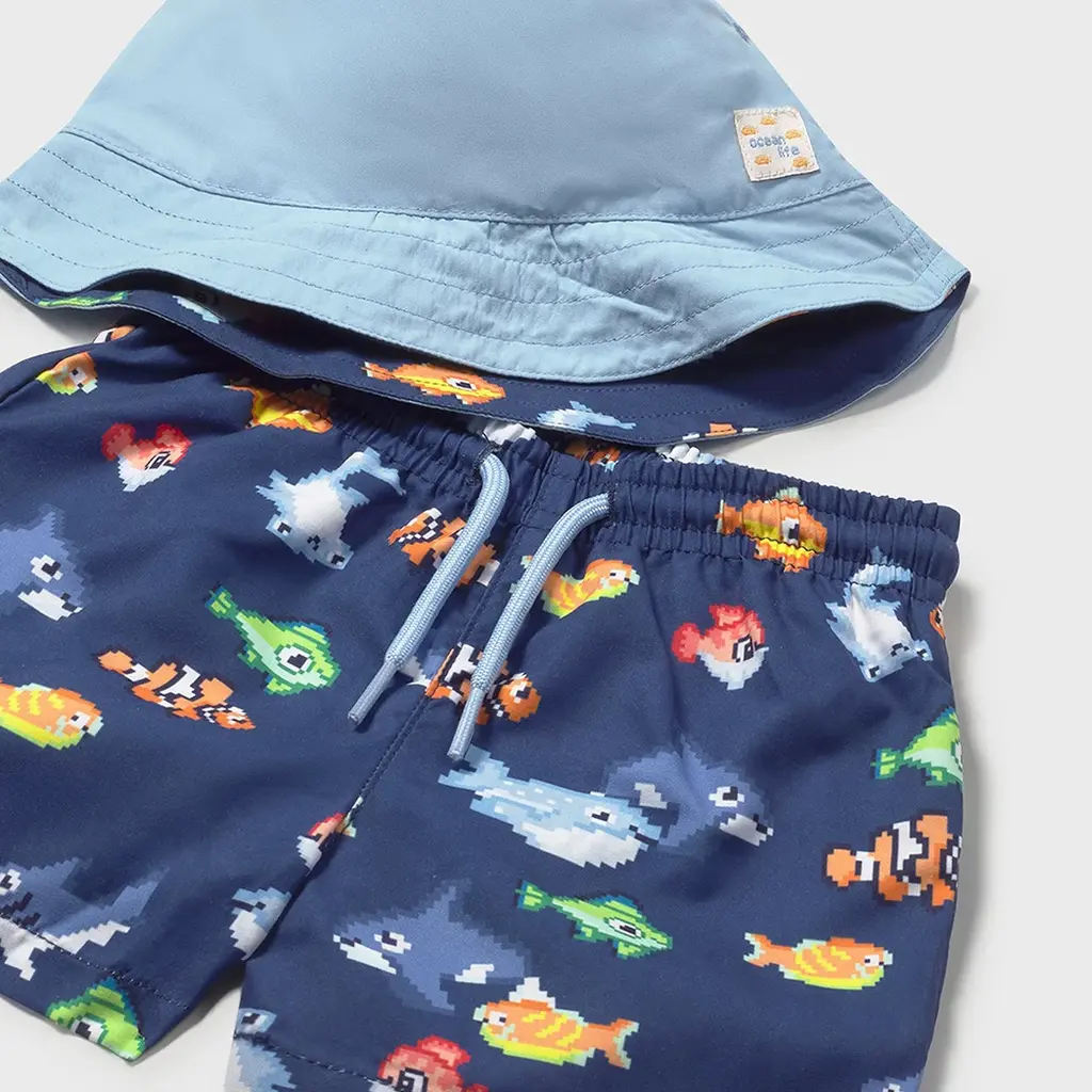 Zwembroekje met zonnehoedje (night)