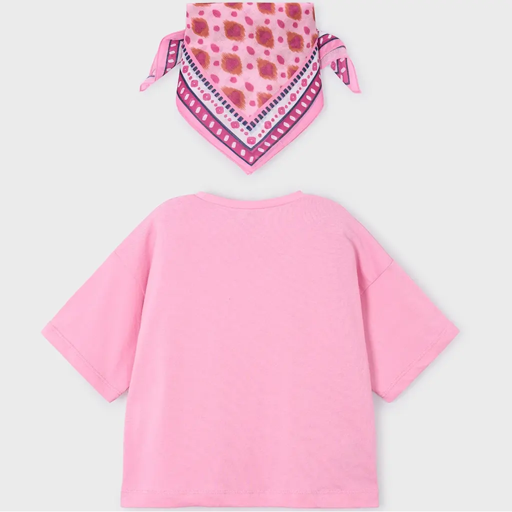 T-shirt met sjaaltje (candy)