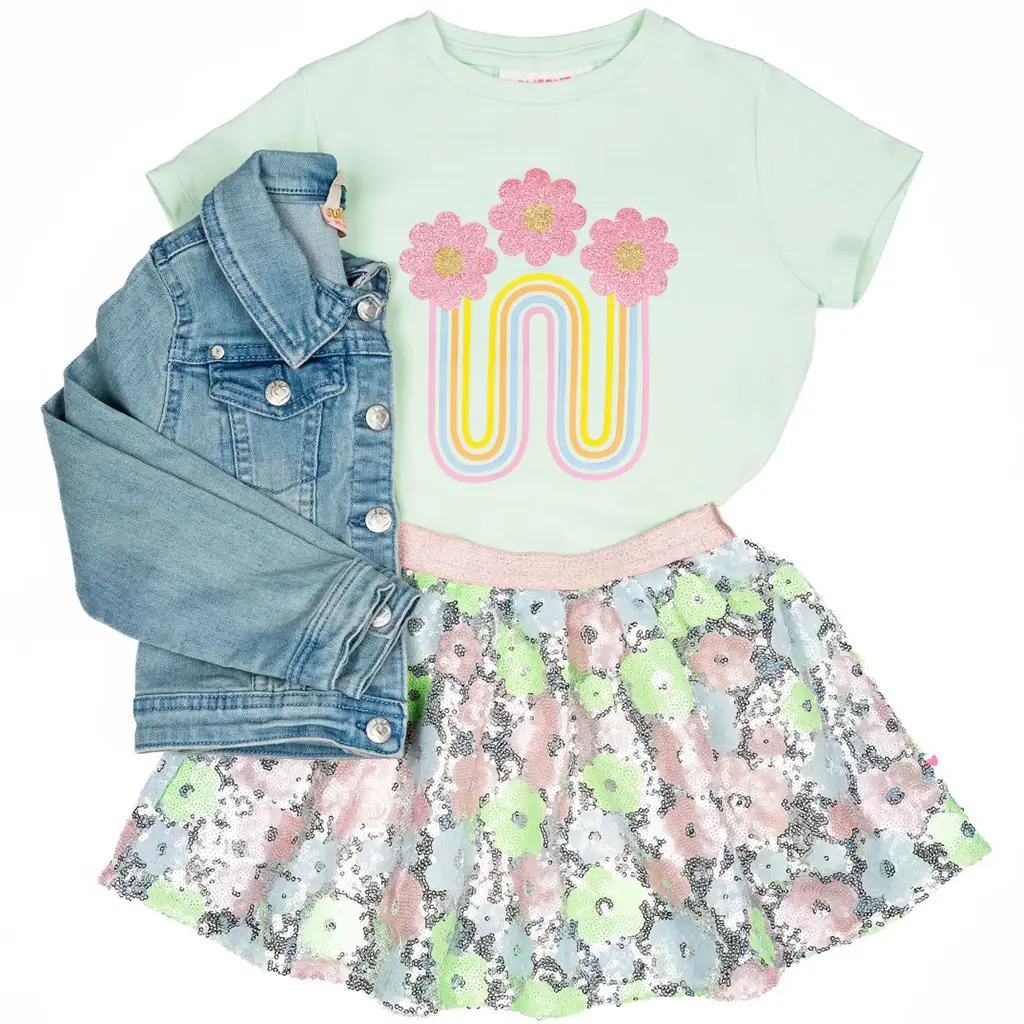 Rokje Faro pailletten (silver)