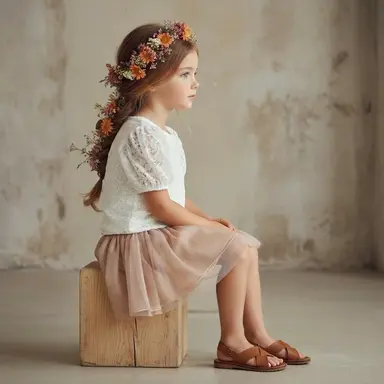 Rokje Adel tule (light beige)