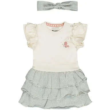 Jurk met haarbandje (blue)