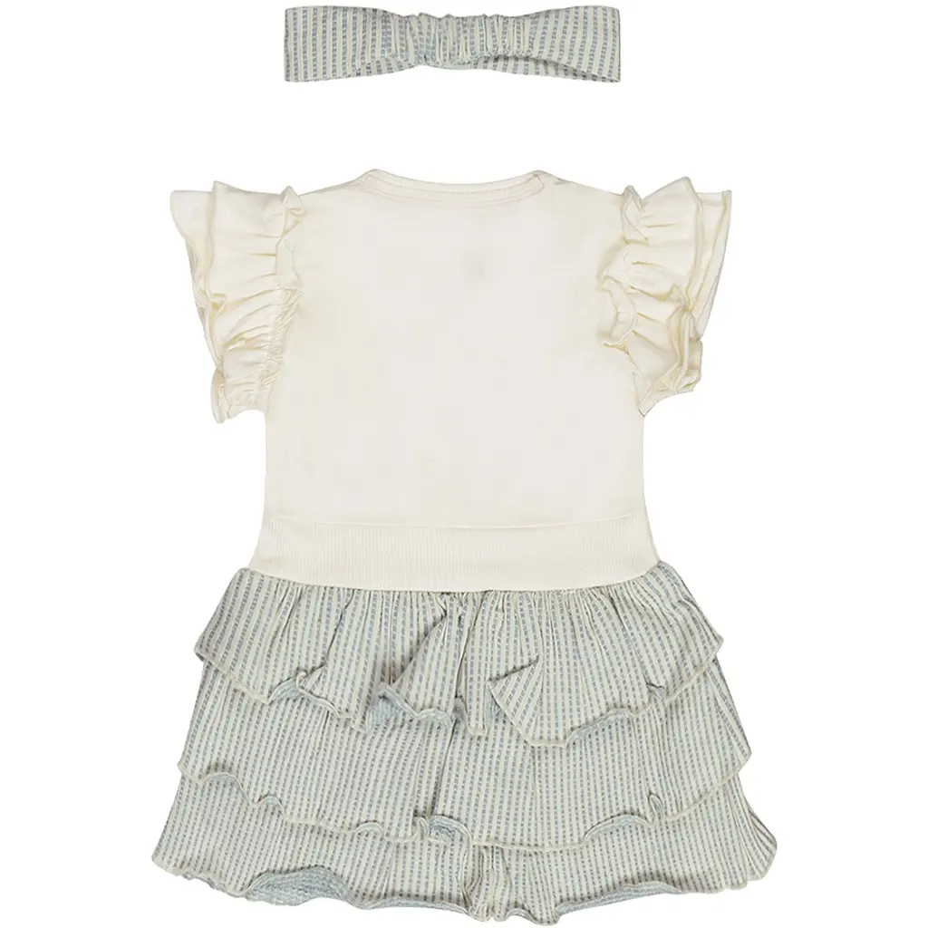 Jurk met haarbandje (blue)