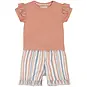 Dirkje Tweedelig setje (light pink) - t-shirtje met kort broekje